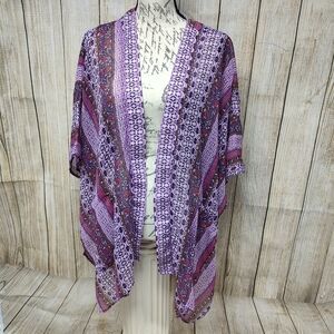 Arizona Medium Purple and Pink Swim Coverup Or Summer Kimono!